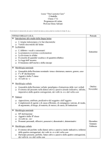 Latino - Liceo "Tito Lucrezio Caro"