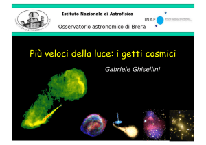Più veloci della luce: i getti cosmici