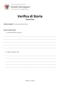 Verifica di Storia