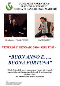 buon anno e….. buona fortuna
