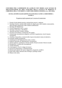 Scuola di specializzazione in patologia clinica
