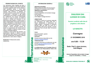 dialoghi dai luoghi di cura - Azienda Ospedaliero