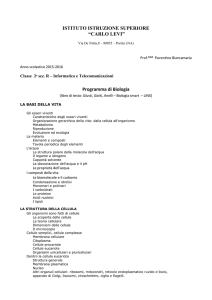 ISTITUTO ISTRUZIONE SUPERIORE “CARLO - "C. Levi"