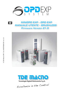 MINIOPD EXP - OPD EXP MANUALE UTENTE