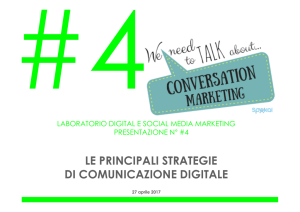 4. Strategie di comunicazione digitale