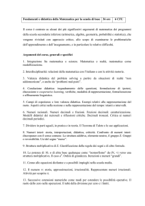 Fondamenti e didattica della Matematica per la scuola di base 36