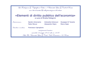Elementi di diritto pubblico dell`economia