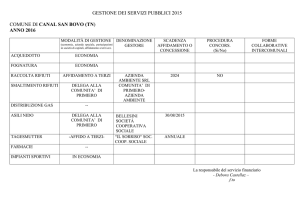 COMUNE DI CANAL SAN BOVO (TN)