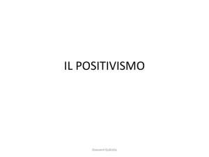 il positivismo - giovannigullotta