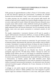 BANCHE ENTI TERRITORIALI E DERIVATI