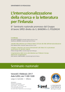Locandina A3 L`internazionalizzazione della ricerca e la letteratura