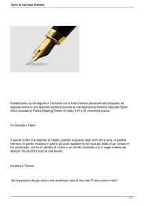 Scrivi la tua frase d`amore