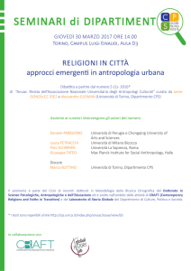 RELIGIONI IN CITTÀ approcci emergenti in antropologia urbana