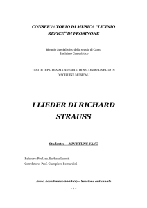 i lieder di richard strauss