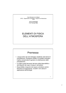 fisica dell`atmosfera - idrologia@polito