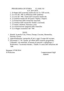 programma di storia classe 3o - Liceo Scientifico Statale "Filippo