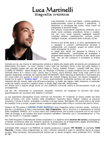 Biografia Artistica Luca Martinelli