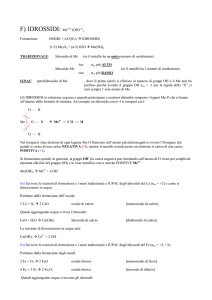 F) IDROSSIDI: Me(+n) (OH)(-1)