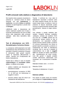 Profili ormonali nello stallone