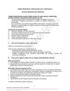 Foglio illustrativo: informazioni per l`utilizzatore Ionovol soluzione