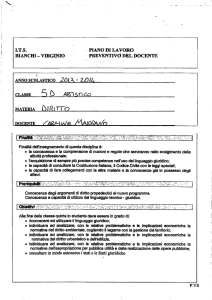 virginio piano di lavoro preventivo del docente