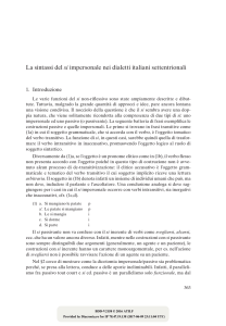 La sintassi del si impersonale nei dialetti italiani
