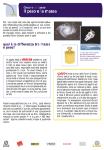 Il peso e la massa - Comune di Campogalliano