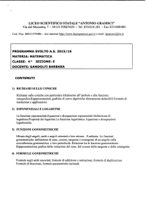 Matematica 4E - Liceo A. Gramsci