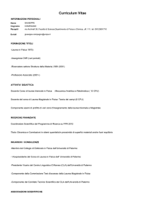 Curriculum Vitae - UNIPA-Portale della Didattica