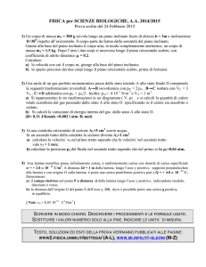 FISICA per SCIENZE BIOLOGICHE, A.A. 2014/2015 WWW2.FISICA