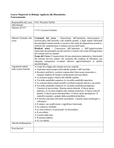 Laurea Magistrale in Biologia Applicata alla Biomedicina