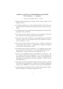 Esercizi sull`Unita` 5