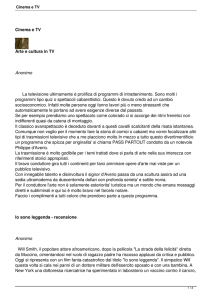 Cinema e TV - Rete del Sollievo