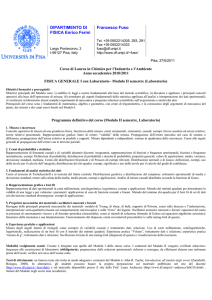 DIPARTIMENTO DI Francesco Fuso FISICA Enrico Fermi