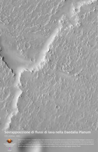 Sovrapposizione di flussi di lava nella Daedalia Planum