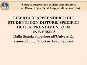 Il servizio integrazione: sede di Brescia