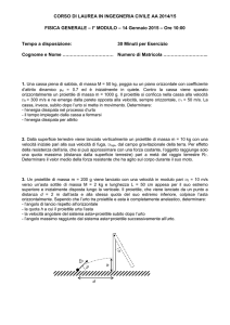 esercitazione di meccanica i – 6 aprile 2001