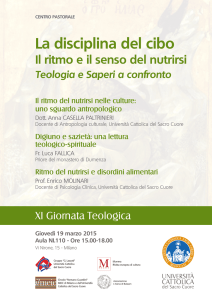 La disciplina del cibo - Università Cattolica del Sacro Cuore