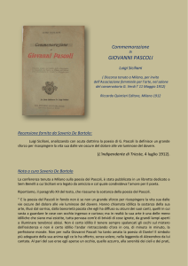 Commemorazione di Giovanni Pascoli