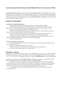 Concorso Agenzia delle Entrate: uscito il Bando 2017 per lavorare