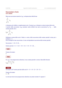 Successioni e Serie