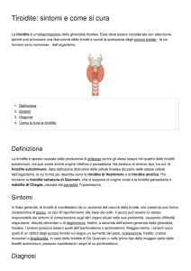 Tiroidite: sintomi e come si cura
