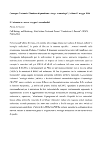 Convegno Nazionale “Medicina di precisione e target in oncologia