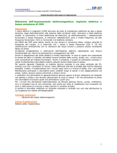 Riduzione dell`inquinamento elettromagnetico