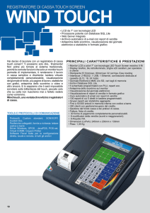 registratore di cassa touch screen