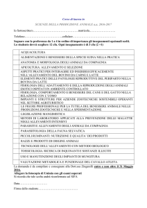 H16 - Scienze delle produzioni animali