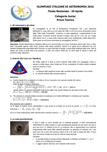 Junior - Olimpiadi Italiane di Astronomia