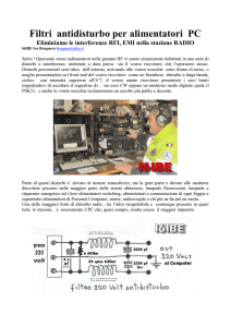 Filtri antidisturbo per alimentatori PC