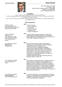 CV - Paolo Pascali