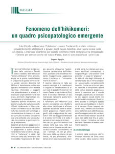 Fenomeno dell`hikikomori: un quadro